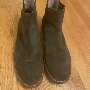 Men's Suede Boots Olive Banana Republic 11